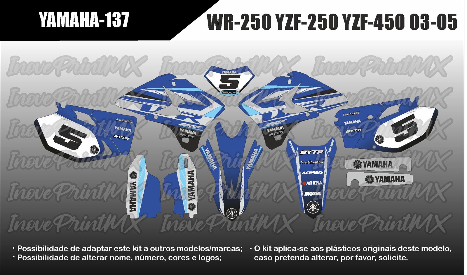 Yamaha WRF-250 YZF-250 YZF-450 03 - 05