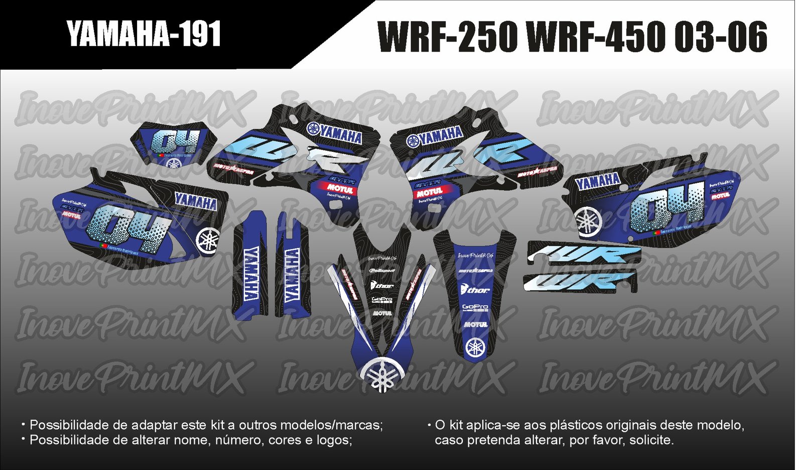 Yamaha WRF-250 WRF-450 03 - 06