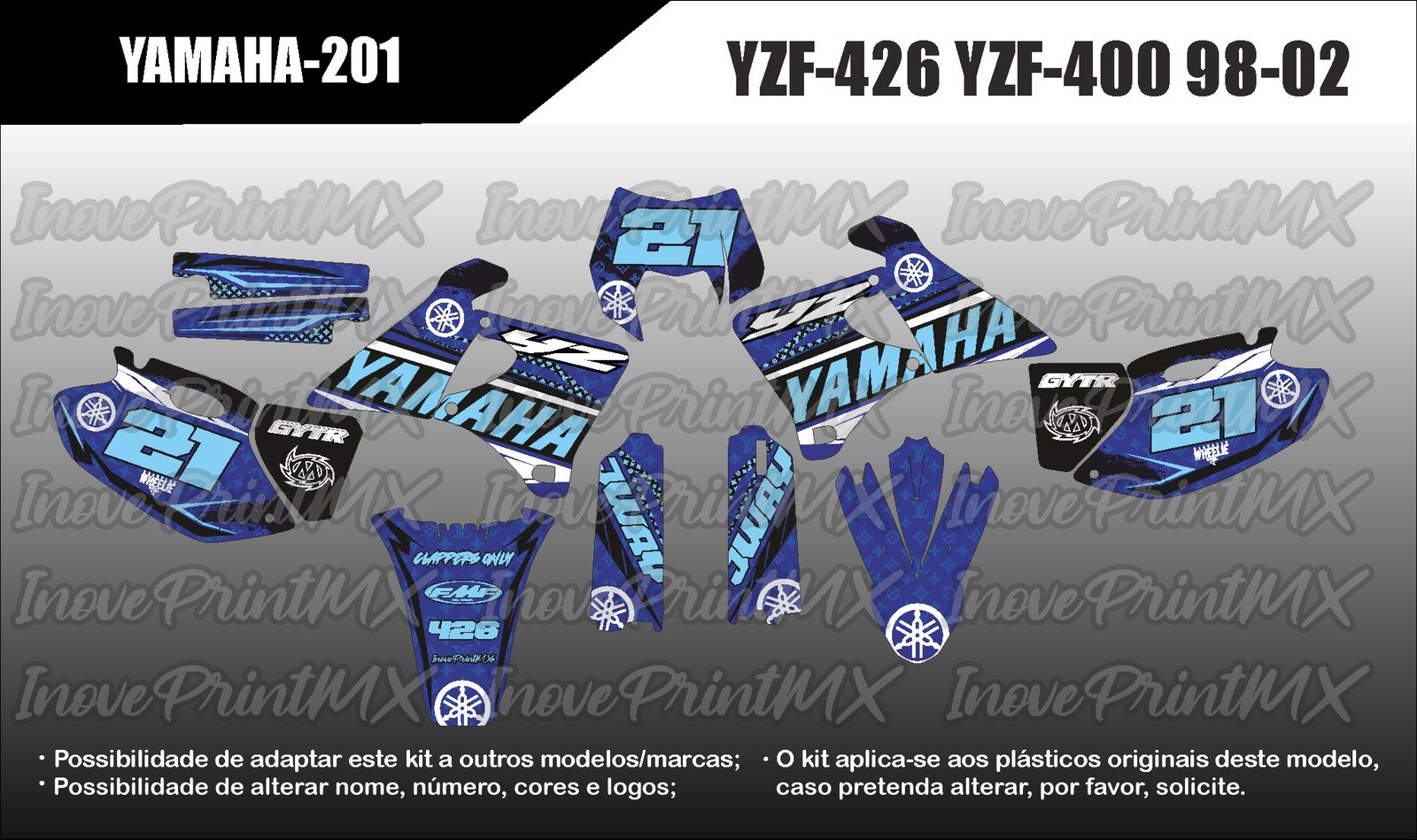 Yamaha YZF-426 YZF-400 98 - 02