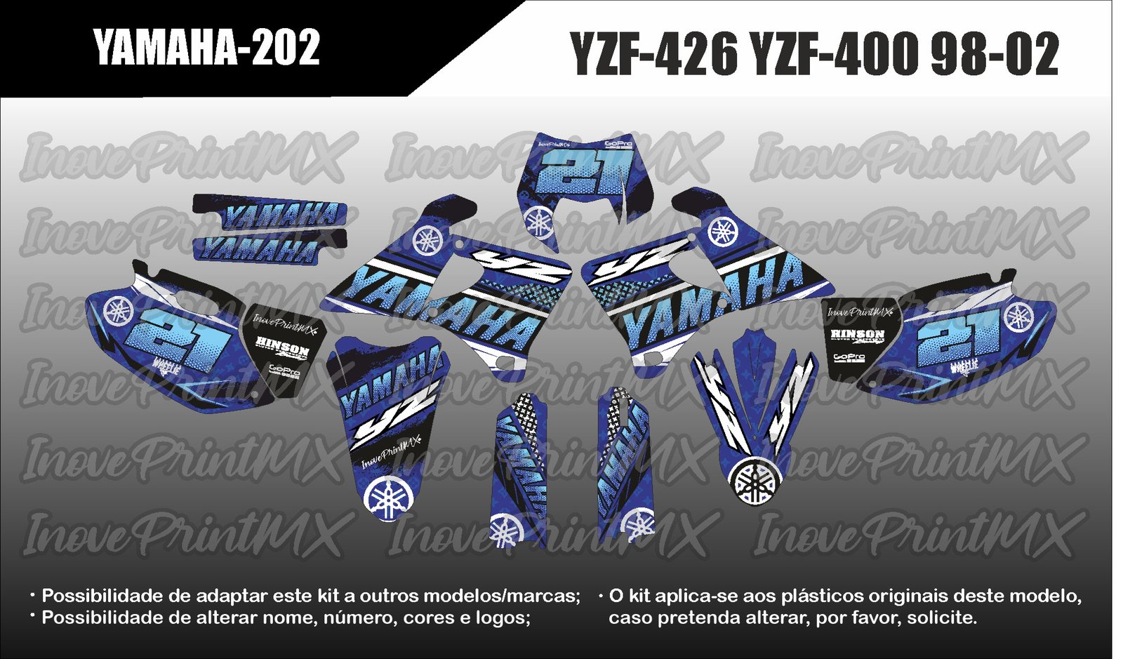 Yamaha YZF-426 YZF-400 98 - 02